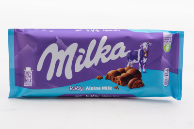 Шоколад Milka Bubbly Milk 90 грамм