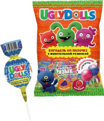 Леденцы на палочке Ugly Dolls 17 гр