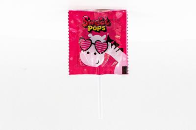 Карамельное сердце Sweet Pops с животными 10 гр